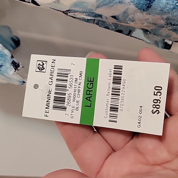 NWT Charter Club Ladies Open Cut Blouse (L) - Picture 5 of 8